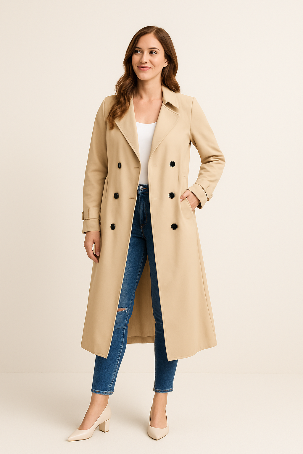 Marveille | Zoe - Long manteau trench