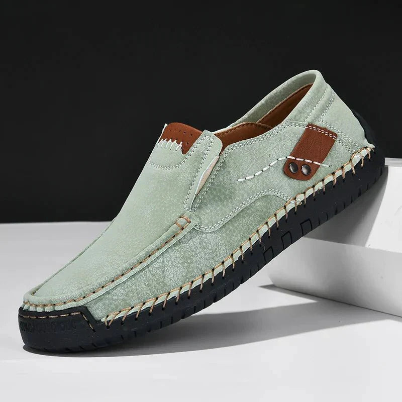Marveille | Brodie – Mocassins en cuir pour hommes à enfiler au design contemporain