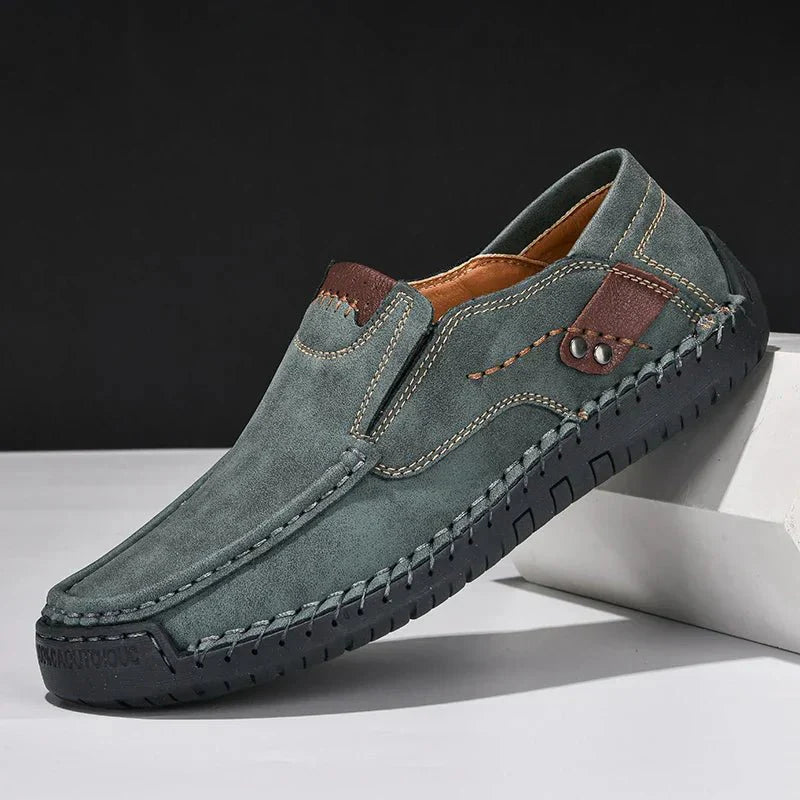Marveille | Brodie – Mocassins en cuir pour hommes à enfiler au design contemporain