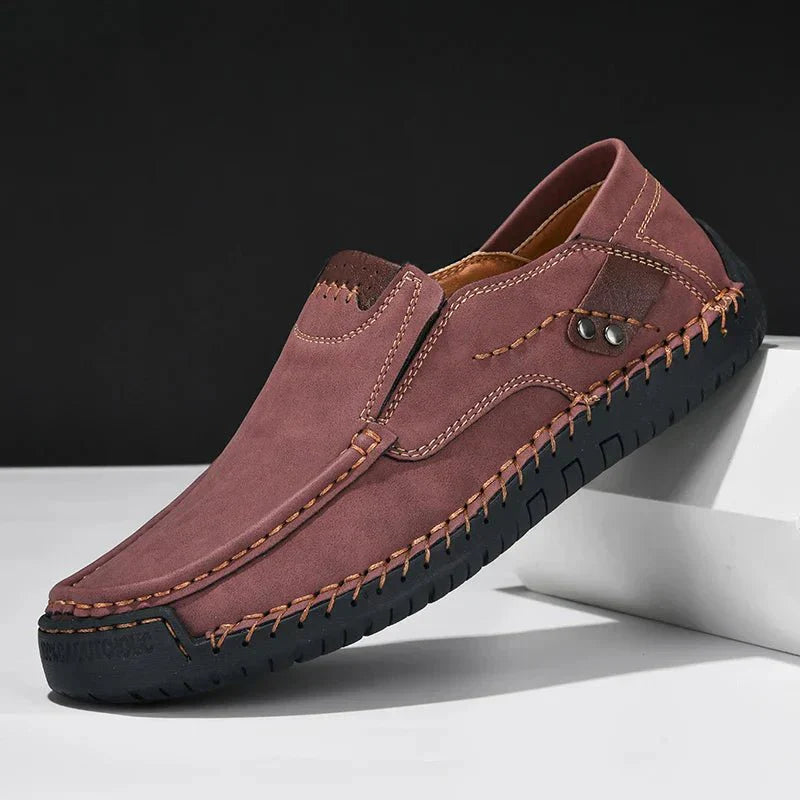 Marveille | Brodie – Mocassins en cuir pour hommes à enfiler au design contemporain