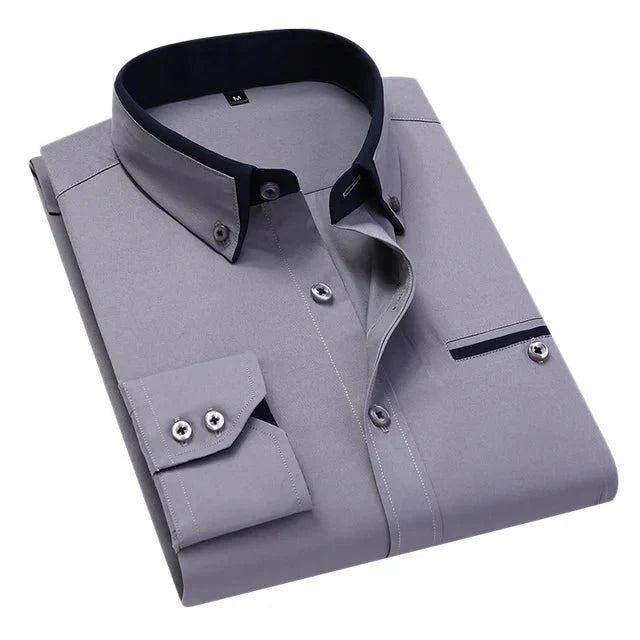 Marveille | Chemise élégante à manches longues pour hommes - Style décontracté
