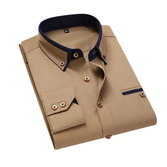 Marveille | Chemise élégante à manches longues pour hommes - Style décontracté