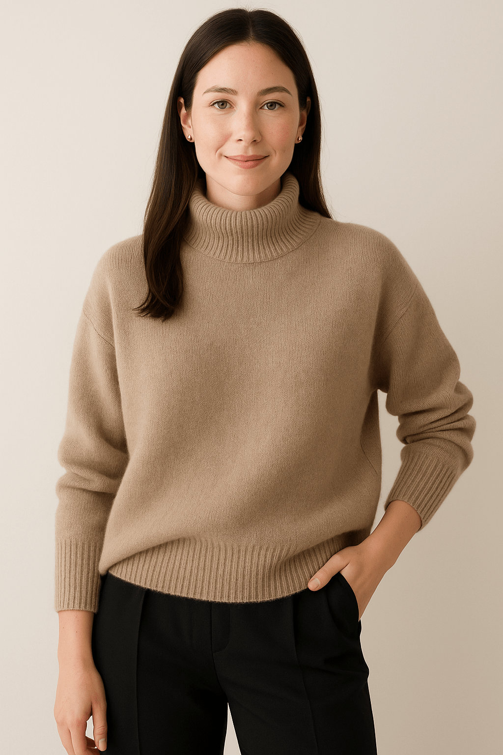 Marveille | Elva – Pull en maille à col haut pour femmes