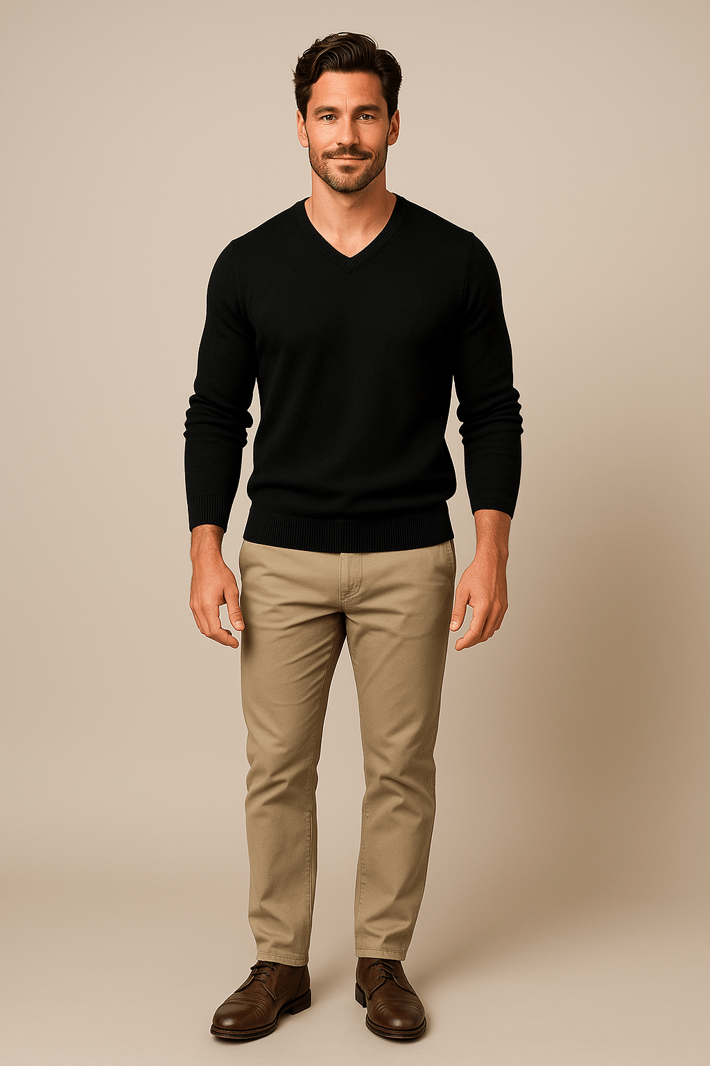 Marveille | Henrik – Pull en coton mélangé pour homme, coupe slim