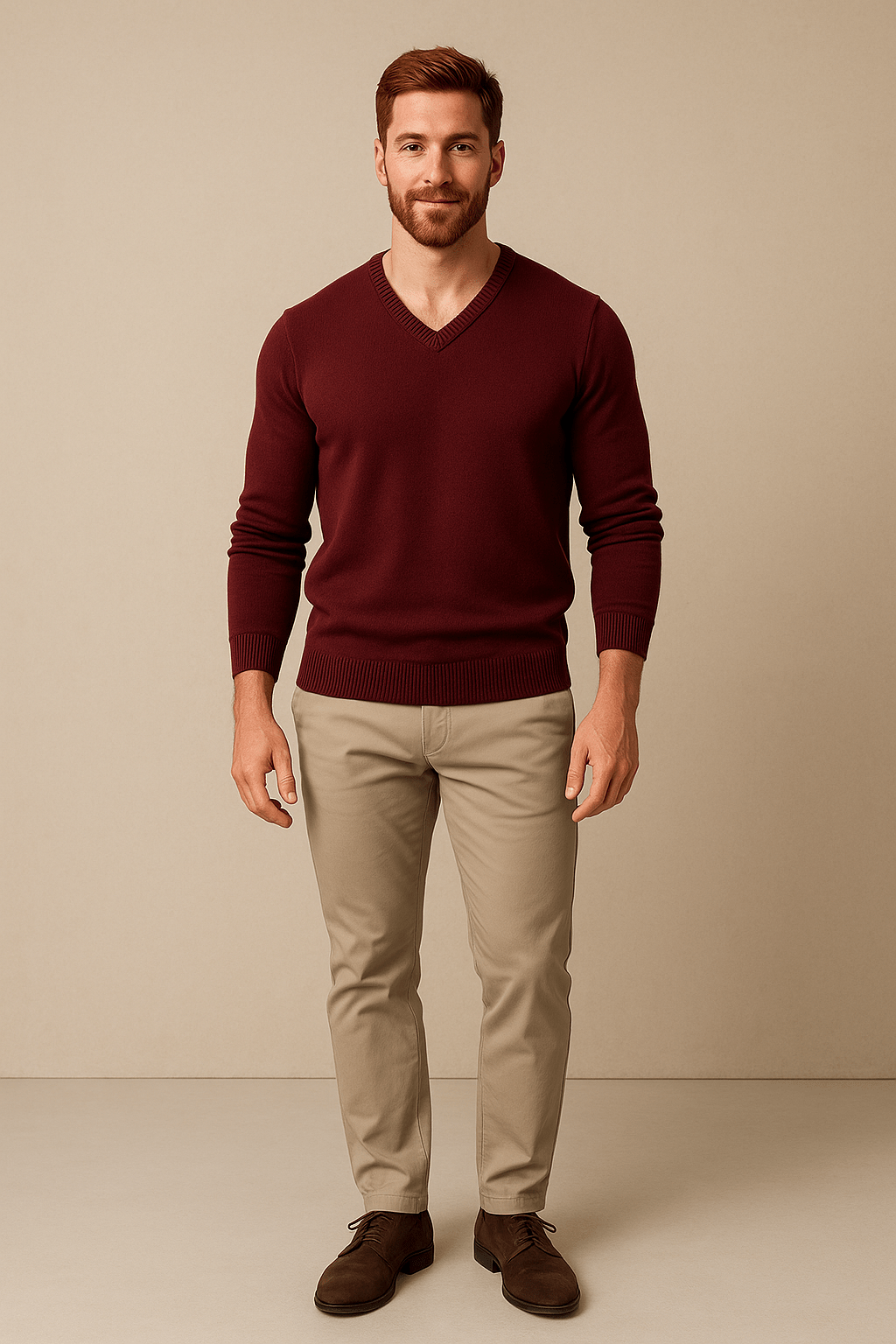 Marveille | Henrik – Pull en coton mélangé pour homme, coupe slim