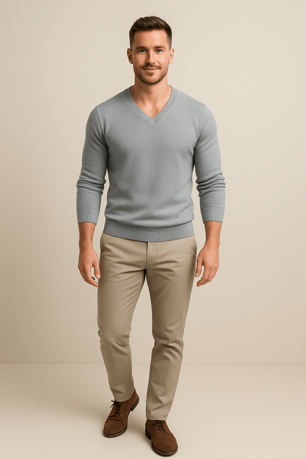 Marveille | Henrik – Pull en coton mélangé pour homme, coupe slim
