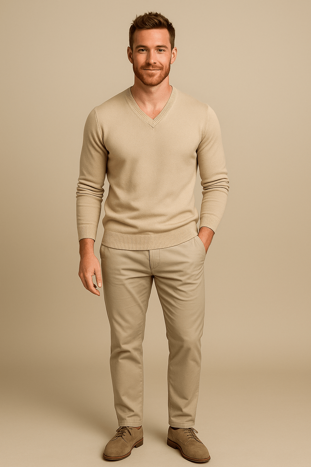 Marveille | Henrik – Pull en coton mélangé pour homme, coupe slim