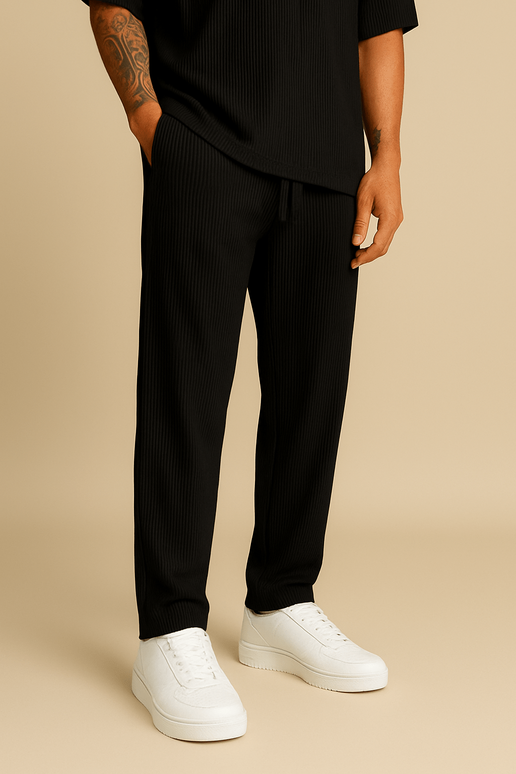 Marveille | Pantalon ample en velours côtelé à texture douce