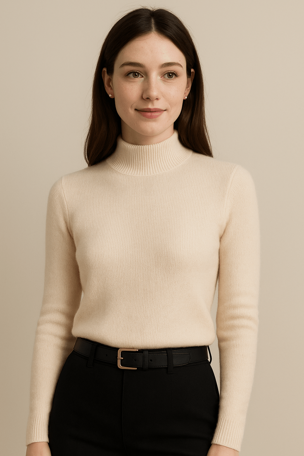 Marveille | Pull Col Montant Court en Tricot
