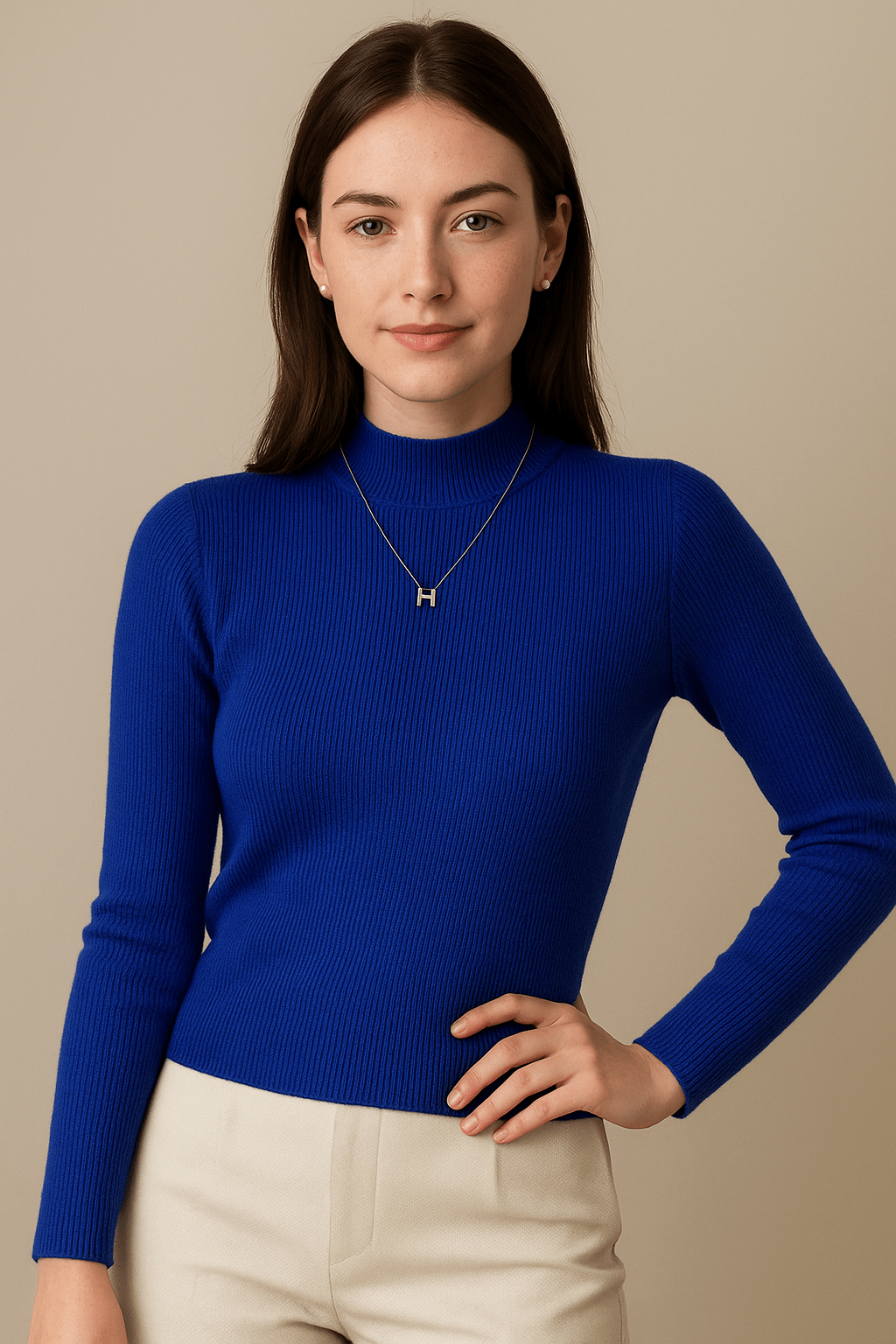 Marveille | Pull Col Montant Court en Tricot