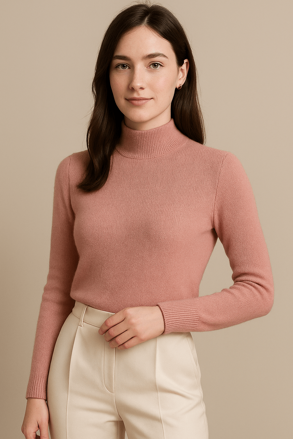 Marveille | Pull Col Montant Court en Tricot
