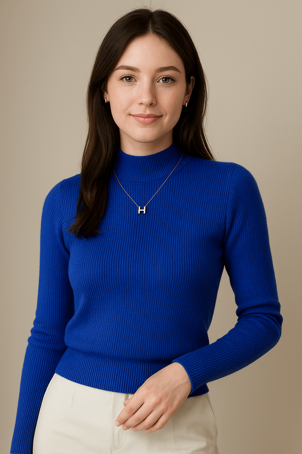 Marveille | Pull Col Montant Court en Tricot