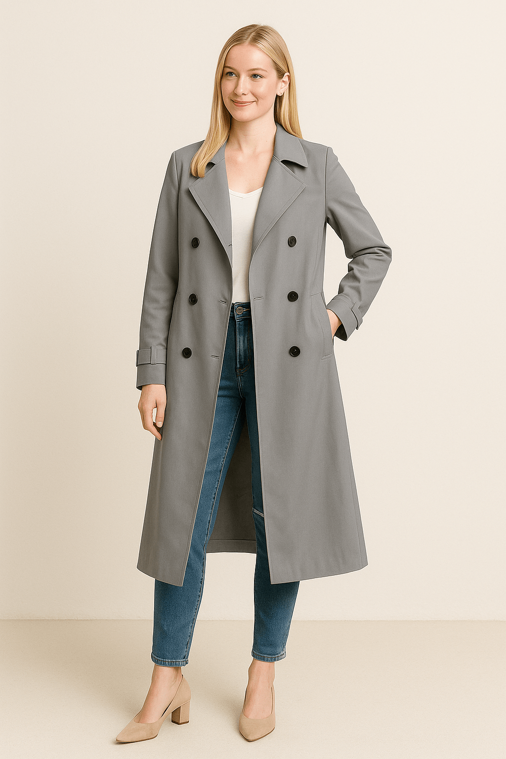 Marveille | Zoe - Long manteau trench