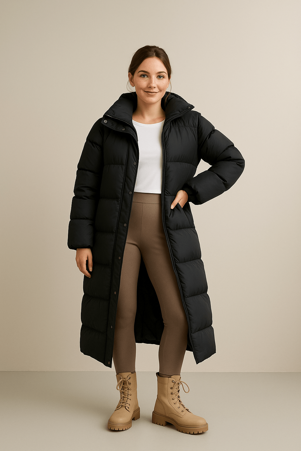 Marveille | Sigrid – Manteau trench matelassé oversize pour femmes avec capuche