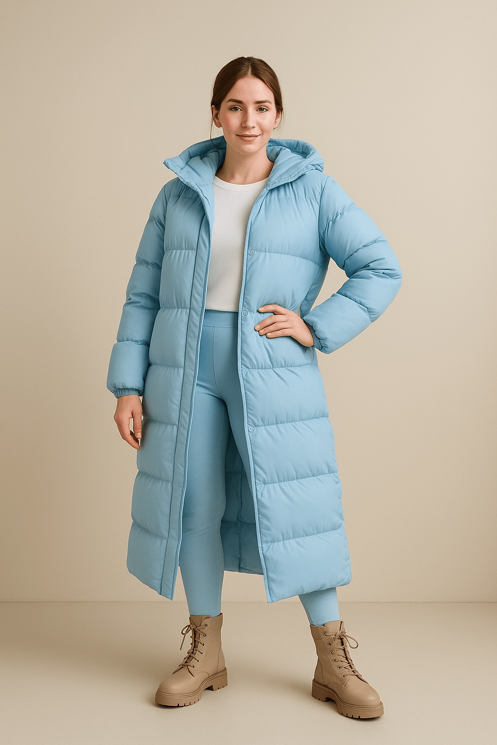 Marveille | Sigrid – Manteau trench matelassé oversize pour femmes avec capuche