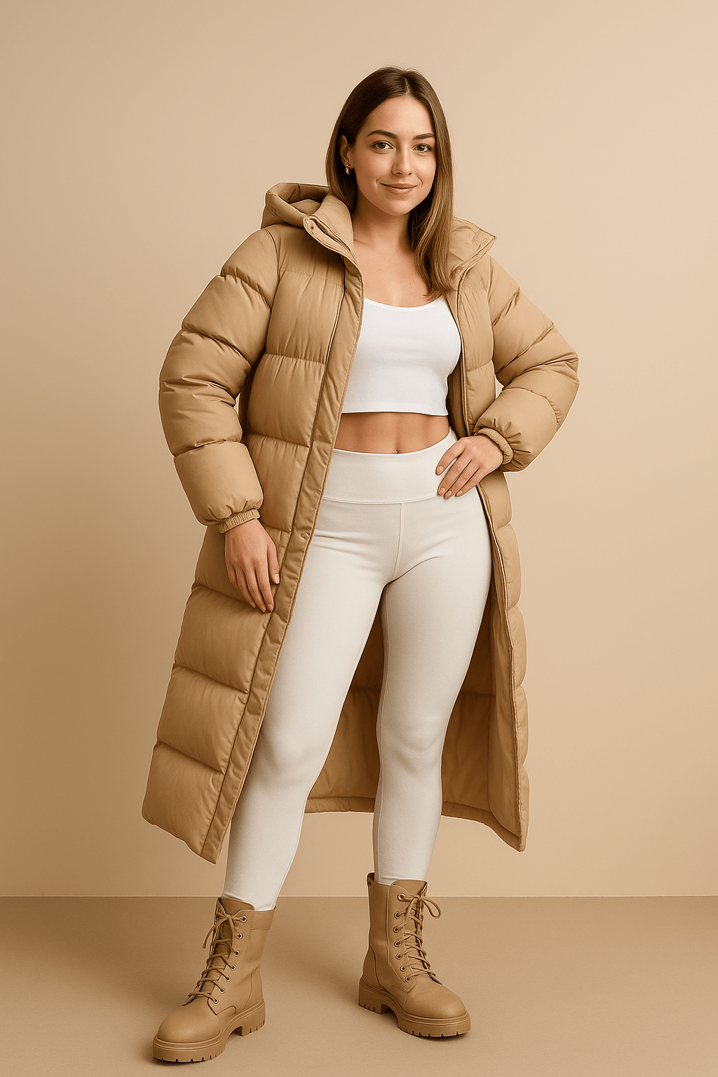 Marveille | Sigrid – Manteau trench matelassé oversize pour femmes avec capuche