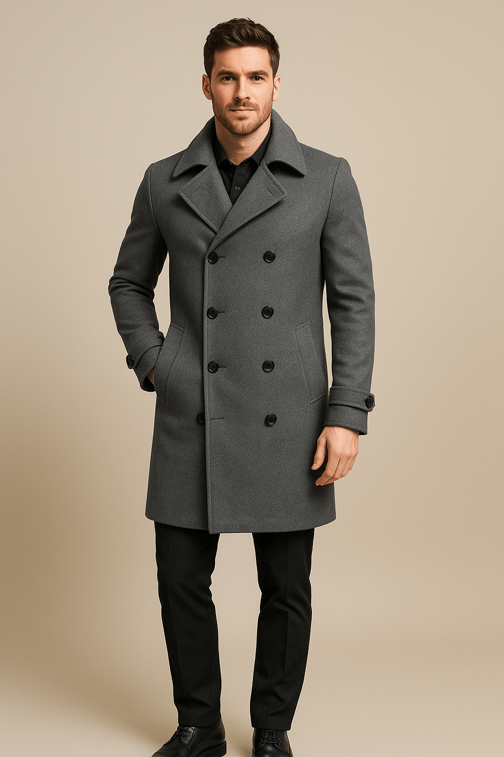 Marveille | Thor – Veste Homme à Double Boutonnage avec Revers et Style Décontracté Élégant