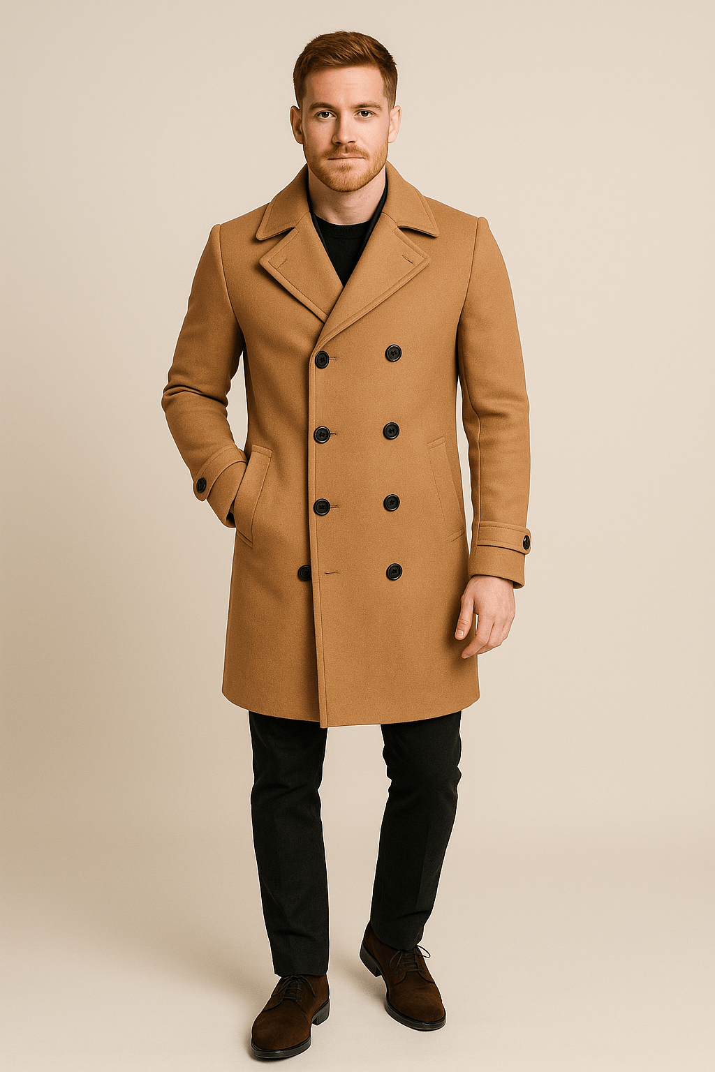 Marveille | Thor – Veste Homme à Double Boutonnage avec Revers et Style Décontracté Élégant