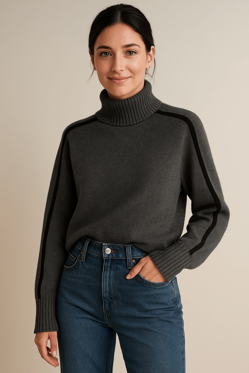 Marveille | Pull Femme à Col Roulé – Douceur et Confort en Tricot