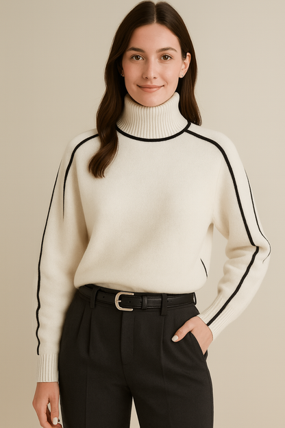 Marveille | Pull Femme à Col Roulé – Douceur et Confort en Tricot