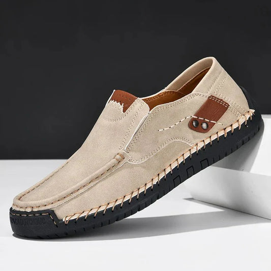 Marveille | Brodie – Mocassins en cuir pour hommes à enfiler au design contemporain
