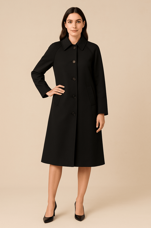 Marveille | Carys – Manteau long pour femme avec doublure à carreaux
