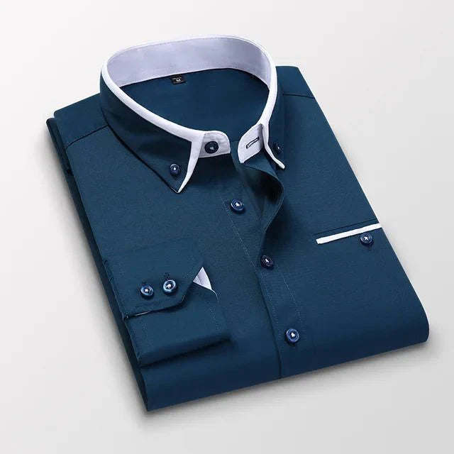 Marveille | Chemise élégante à manches longues pour hommes - Style décontracté