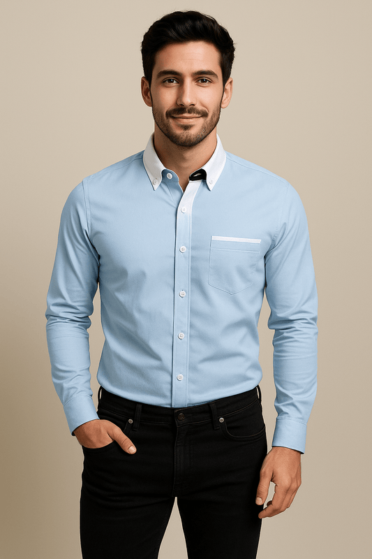 Marveille | Chemise élégante à manches longues pour hommes - Style décontracté