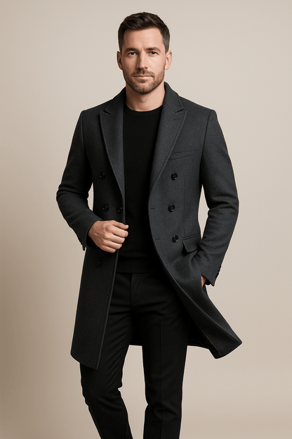 Marveille | Emil – Manteau Classique à Double Boutonnage pour Homme