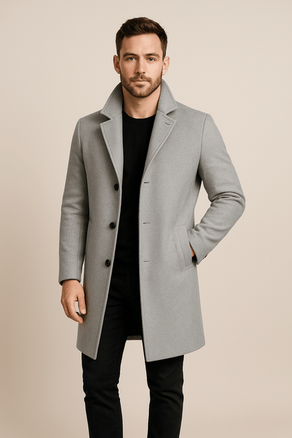 Marveille | Harvey – Manteau Trench Classique pour Homme en Polyester Résistant