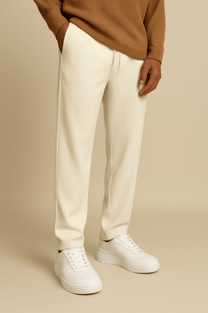 Marveille | Pantalon ample en velours côtelé à texture douce