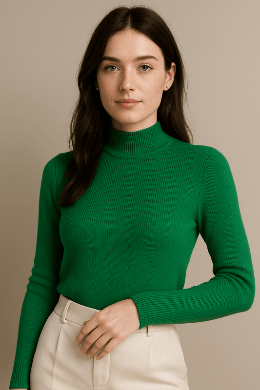 Marveille | Pull Col Montant Court en Tricot
