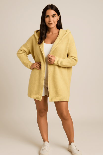 Marveille | Cardigan Oversize à Capuche – Tricot Doux, Confort Optimal, Style Décontracté