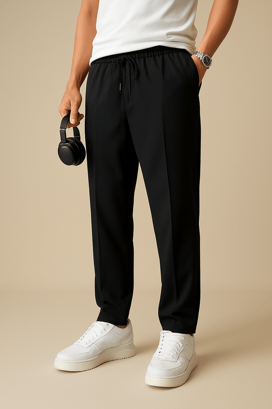 Marveille | Pantalon Chino Plissé à Taille Confort Ajustable
