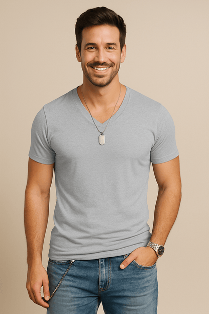Marveille | Slim-Fit Soft V-Neck T-Shirt