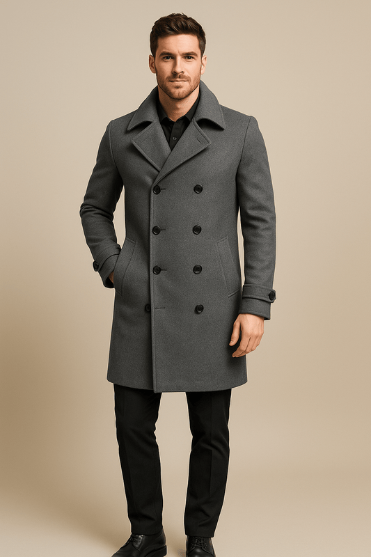Marveille | Thor – Veste Homme à Double Boutonnage avec Revers et Style Décontracté Élégant