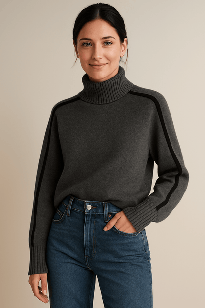 Marveille | Pull Femme à Col Roulé – Douceur et Confort en Tricot